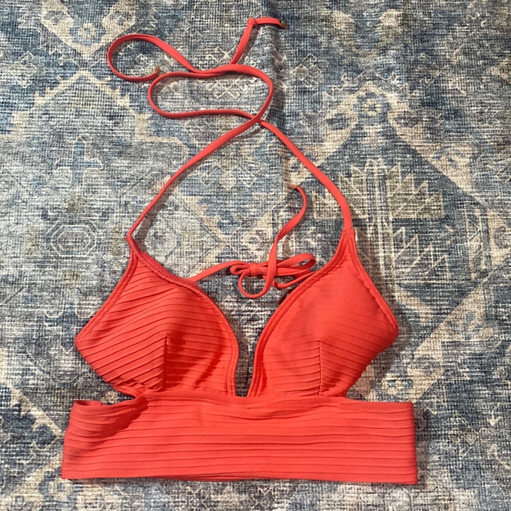 Michael Kors Coral Bikini Top size Small
